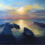 Cynda Grabel, Boats at Rest, 40x30, oil, 2010