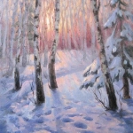 Winter Forest, Oil,18x24 inches, ©2010