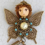 Julia Watada, Butterfly Pin, Vintage Italian Assemblage, 2013