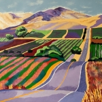 Kathy Flint, Greenville Road Livermore Wine Country, Mixed Media