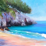 Dana Beebe, Muir Beach, Oil on Canvas, 16 x 20