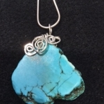 Andrea Markus, Turquoise & Sterling Silver Pendant