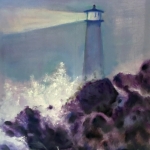 Walter Krane, Lighthouse, Oil