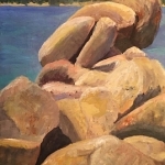 New_Kelley Werner, East Shore Rocks, Oil