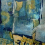 Lynn Glenn, Blue Dreams. Acrylic and Oil sticks
