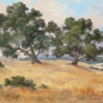 Norma Webb, Two Oaks, Oil, 16x20