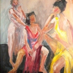 Dancers, Acrylic, 40 X 30 inches,© 2010