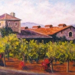 Napa Valley Winery, Oil, 12 x 24 inches, ©2012