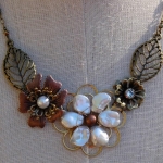 Julia Watada, Flower Necklace, Pearl and Copper, 2013
