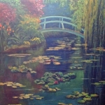 Lisa Liu, Water Lilies Garden at Giverny, oil, 40 x 30, 2000
