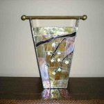Cherry Blossoms, Glass, wood, ©2012