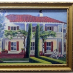 Marilyn Mattson, Tao House Exterior, acrylic