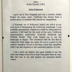 Robin Purcel, Juror/ Artist statement