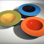 James Aarons, Geode Bowls, Ceramic, 10 inch dia, 2012