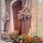 Juan Sierra, Doorway#29, Watercolor, 33x 26, 2011