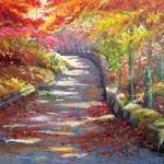 Lisa Liu, Autumn Pathway, oil, 24x20, 2012